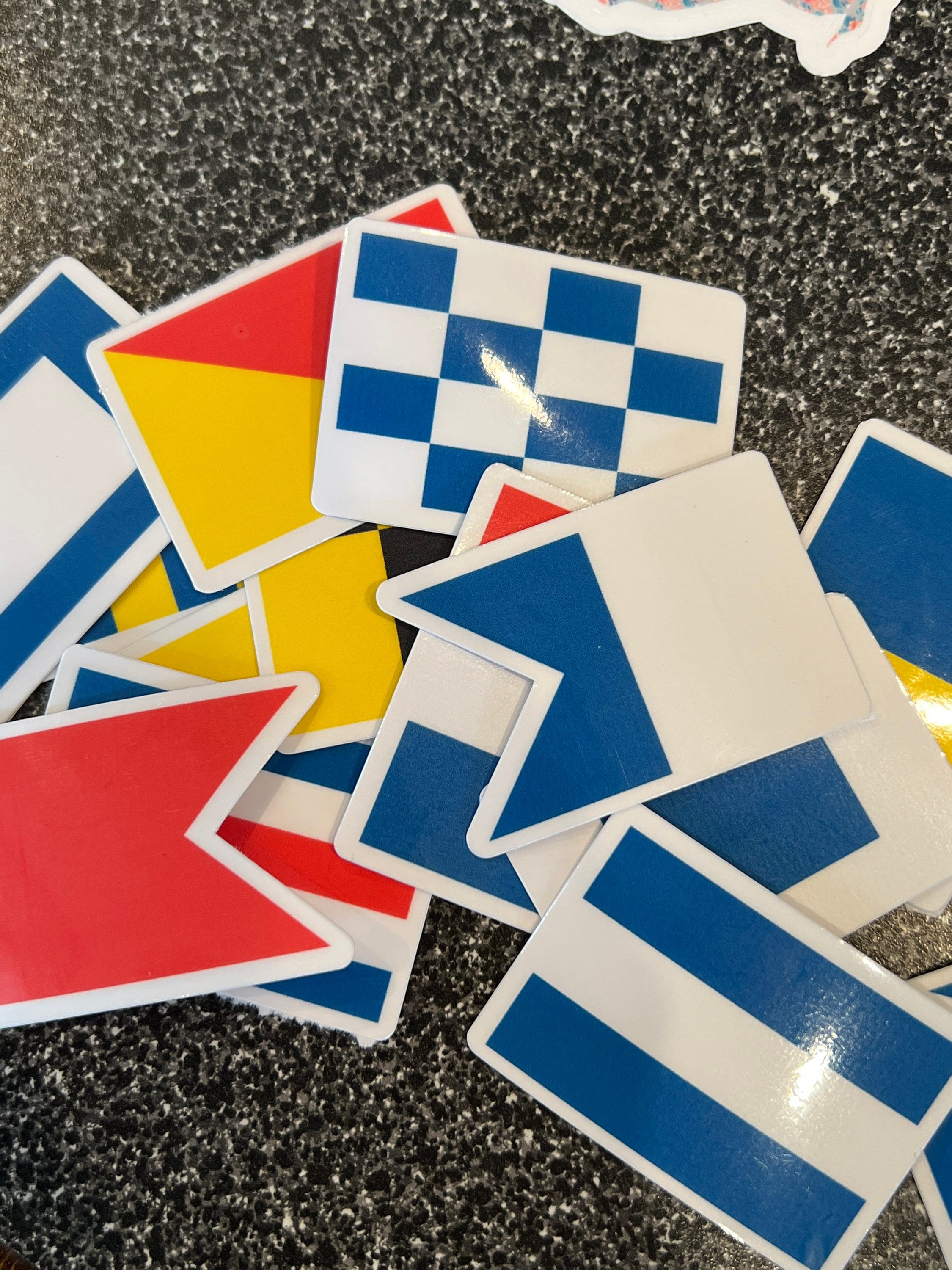 Individual Nautical Flag stickers vinyl sticker